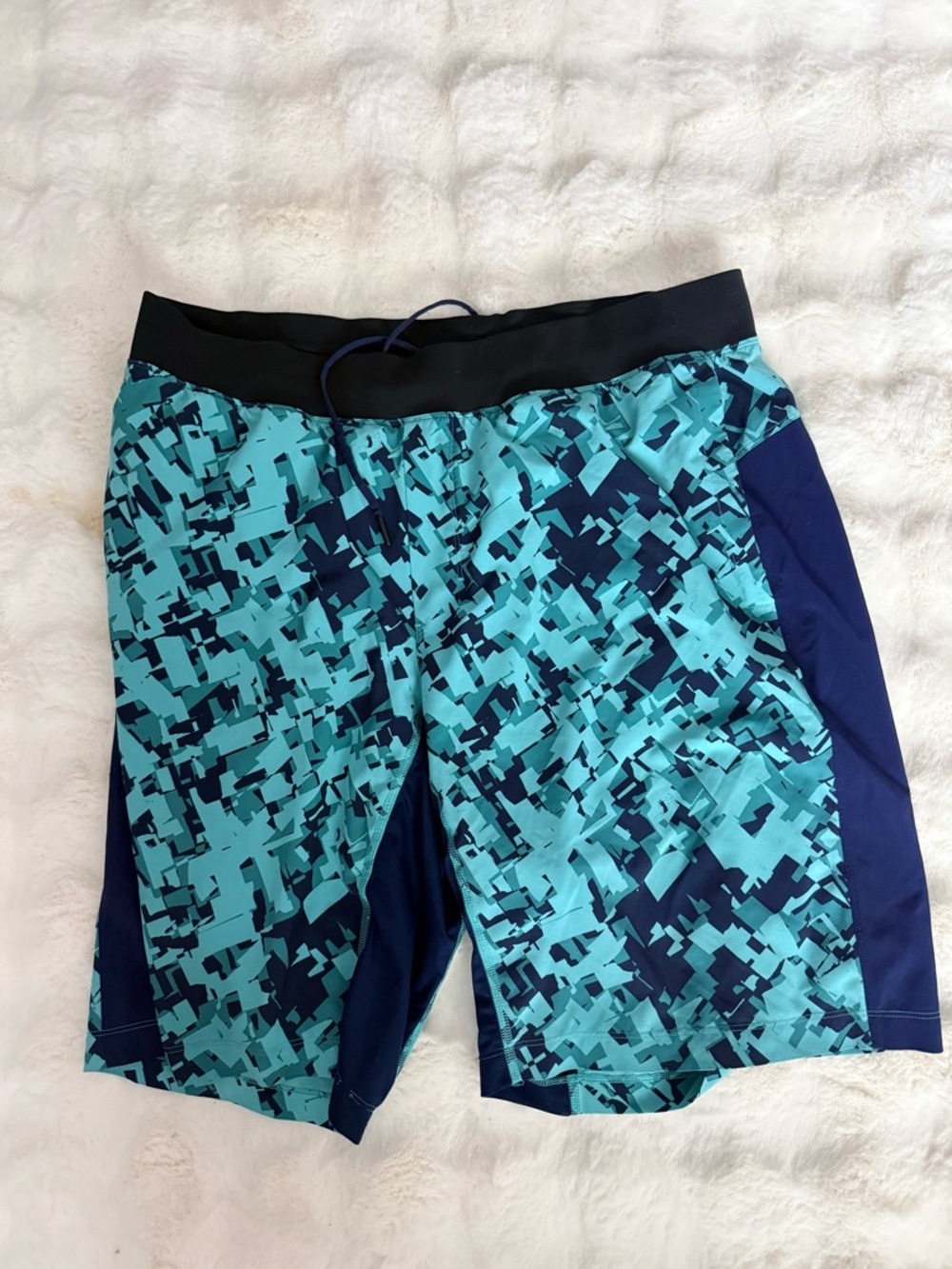LULULEMON Mens T.H.E. Short 11" Linerless Shorts Turquoise Green Blue XXL